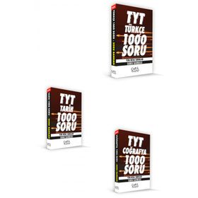 Çapa Yayınları - TYT Türkçe Tarih Coğrafya Soru Seti 3 Kitap
