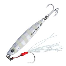 Caperlan Biastos Assist Beyaz Deniz Balıkçılığı Casting Jig Kaşık 20 gr Fosforlu Suni Yem