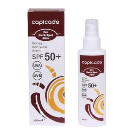 Capicade 100 ml Spf50+ Lekeli Ciltler İçin Güneş Koruyucu Krem