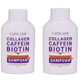 Capicade Collagen Caffein Biotin 2x300 ml Şampuan