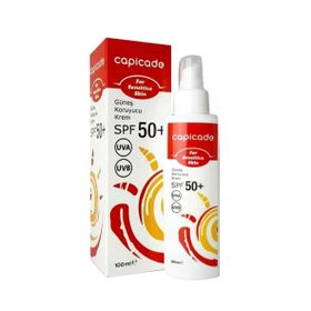 Capicade Kızarık Eğilimli Hassas Ciltler SPF50+ 100 ml Güneş Koruyucu Krem