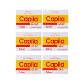 Capila 6 Kutu 90 gr Sülfür Kükürtlü ve Katranlı Sabun