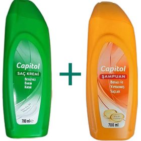 Capitol 700 ml Şampuan + Capitol 700 ml Boyalı Saçlar Saç Kremi