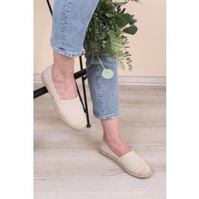 Capone 001 Bej Kadın Espadril Ayakkabı