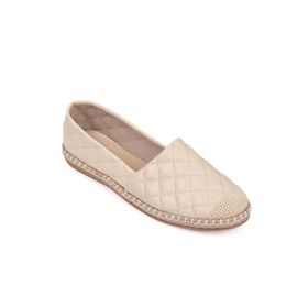 Capone 001 Bej Kadın Espadril Ayakkabı