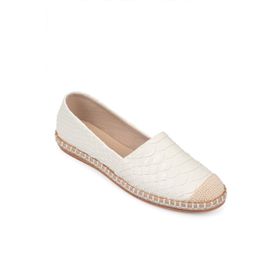 Capone 001 Beyaz Kadın Espadril Ayakkabı
