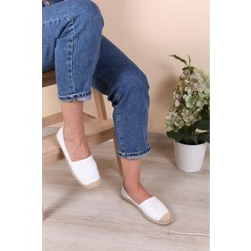 Capone 001 Beyaz Kadın Espadril Ayakkabı