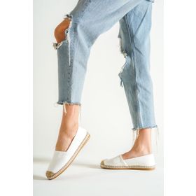 Capone 001 Beyaz Kadın Espadril Ayakkabı