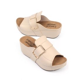 Capone 612245 Outfitters Bej Kadın Terlik
