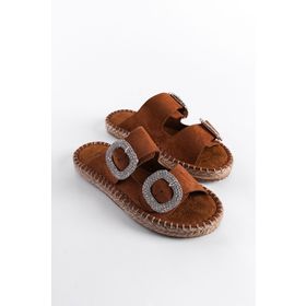Capone Outfitters Britney Taşlı Kadın Espadril Terlik