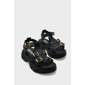 Capone Outfitters Cherry Kalın Tabanlı Bilekten Bantlı Konfor Tabanlı Kadın Sandalet