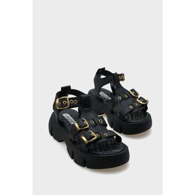 Capone Outfitters Cherry Kalın Tabanlı Bilekten Bantlı Konfor Tabanlı Kadın Sandalet