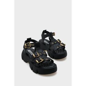 Capone Outfitters Cherry Kalın Tabanlı Bilekten Bantlı Konfor Tabanlı Kadın Sandalet