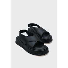 Capone Outfitters Dena Dolgu Topuklu Çapraz Bantlı Kadın Sandalet