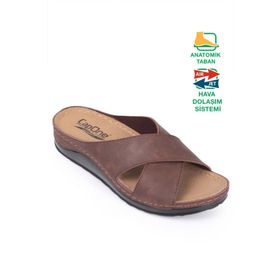 Capone Outfitters Ivory 107001 Çapraz Bant Konfor Anatomic Kadın Terlik