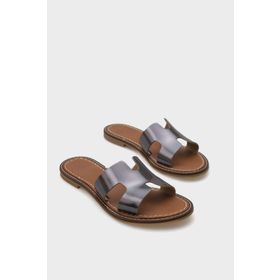 Capone Outfitters Madelin H Bantlı Deri Kadın Terlik