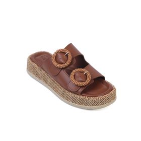 Capone Outfitters Marla Çift Tokalı Dolgu Topuklu Konfor Kadın Terlik