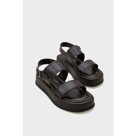 Capone Outfitters Marris Tek Bantlı Dolgu Topuklu Konfor Kadın Sandalet