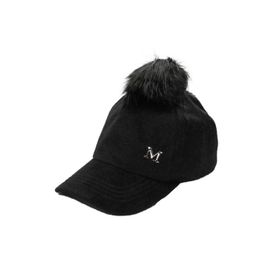 Cappello CAPMC202R001 Siyah Tüylü Düz Kadın Şapka