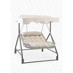 Capri Swing Capri Bed Çiftli Rattan Cappuccino Bahçe Balkon Salıncağı