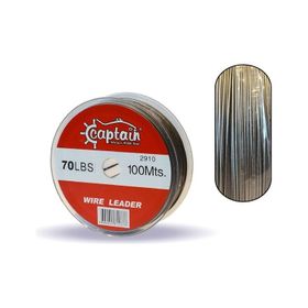 Captain 100 m Steel Wire Leader 70 lbs Çelik Tel
