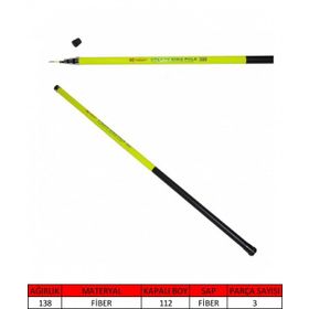Captain 1072 300 cm Steady Ring Pole Bilezikli Göl Kamışı
