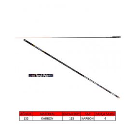 Captain 1090 400 cm Torch Pole 40T Karbon Göl Kamışı