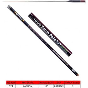 Captain 1090 500 cm Torch Pole 40T Karbon Göl Kamışı