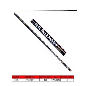 Captain 1090 500 cm Torch Pole 40T Karbon Göl Kamışı