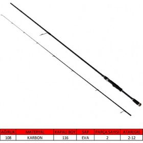 Captain 1442 2 12 gr Atar Nemo Spin 225 cm 2 Parça LRF Kamışı