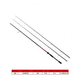 Captain 1446 5 25 ve 10 45 GR 270 CM 2 Farklı Atar Çift Uçlu Multi Spin Kamış