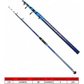 Captain 1501 150 gr Atar 210 cm Cast Strong Tele Boat Teleskobik Tekne Kamışı