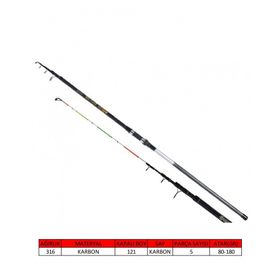 Captain 1525 80 180 gr Atar 350 cm Cast Strong Tele Surf Kamış