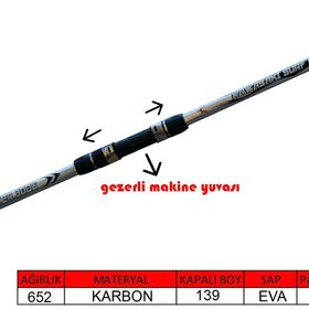 Captain 1693 300 GR Atar Kawasaki 500 CM Tele Surf Cast Kamış