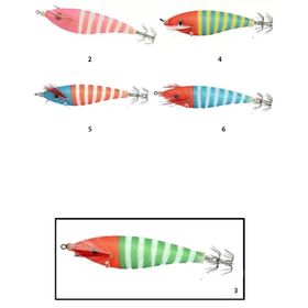 Captain 3004 8 cm 3 Zebra Squid Kalamar Zokası
