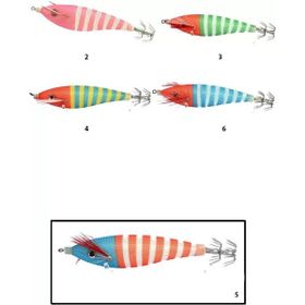 Captain 3004 8 cm 5 Zebra Squid Kalamar Zokası