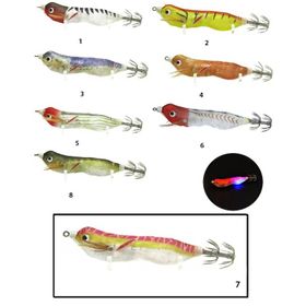 Captain 3016 8 cm Fukado Squid Işıklı Kalamar Zokası