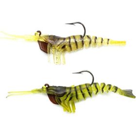 Captain 3048 Magic Shrimp 2'li Set 3D Silikon Karides 50 mm 3.7 gr Suni Yem