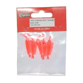 Captain 3050 006 5'li Paket Silikon Karides 4 cm Suni Yem