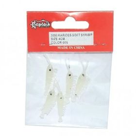 Captain 3050 006 5'li Paket Silikon Karides 4 cm Suni Yem