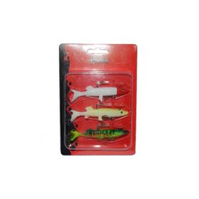 Captain 3068 10 cm Pluse Soft Turna Silikonu 3'lü Mix Set Suni Yem