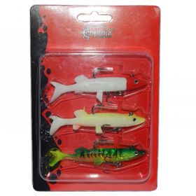 Captain 3068 10 cm Pluse Soft Turna Silikonu 3'lü Mix Set Suni Yem