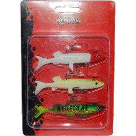 Captain 3068 10 cm Pluse Soft Turna Silikonu 3'lü Mix Set Suni Yem