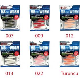 Captain 3518 Mad Bite Earth Worm 4 cm 8'li Set Aromalı LRF Silikon Yem