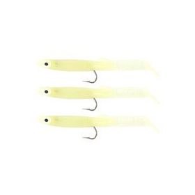 Captain 3525 E13 Glow 3'lü Paket Eel Fish 7.5 cm Silikon Zargana Suni Yem