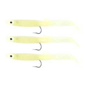 Captain 3525 E13 Glow 3'lü Paket Eel Fish 7.5 cm Silikon Zargana Suni Yem