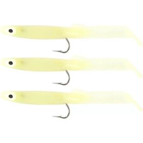 Captain 3525 E13 Glow 3'lü Paket Eel Fish 7.5 cm Silikon Zargana Suni Yem