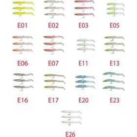 Captain 3526 Eel Fish 5 cm 3'lü Paket Silikon Zargana Suni Yem
