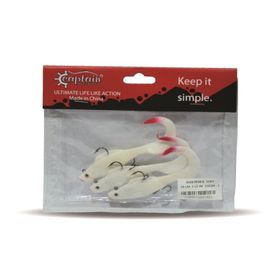 Captain 3559 Pencil Soft 10 cm Levrek Silikonu 3'lü Suni Balık
