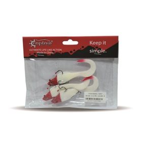 Captain 3559 Pencil Soft 10 cm Levrek Silikonu 3'lü Suni Balık